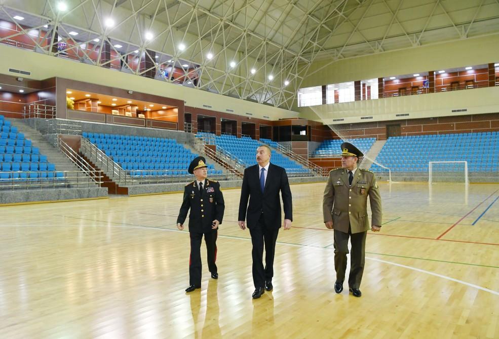 President Aliyev attends inauguration of sports & health club of Emergency Situations Ministry (PHOTO)