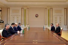 Azerbaijani president receives delegation led by Turkish interior minister (PHOTO)
