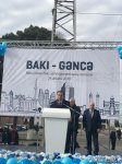 Экспресс-поезд Баку-Гянджа-Баку отправился в первый рейс (ФОТО)