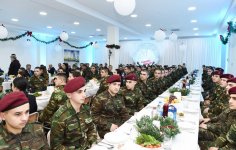 First Vice-President Mehriban Aliyeva attends holiday event at military unit of State Security Service (PHOTO)