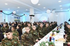 First Vice-President Mehriban Aliyeva attends holiday event at military unit of State Security Service (PHOTO)