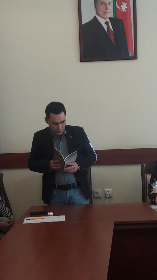 Azərbaycan Yazıçılar Birliyinin Gəncə bölməsində kitab təqdimatı (FOTO)