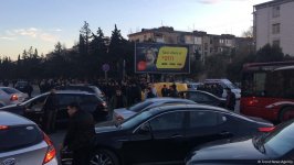 В Баку произошла цепная авария с участием четырех автомобилей (ФОТО/ВИДЕО)