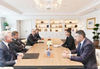 Первый вице-президент Мехрибан Алиева встретилась с бывшим Президентом Франции Николя Саркози (ФОТО)