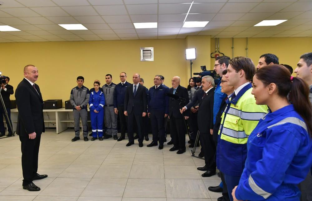 Президент Ильхам Алиев принял участие в открытии завода «SOCAR карбамид» в Сумгайыте (ФОТО)