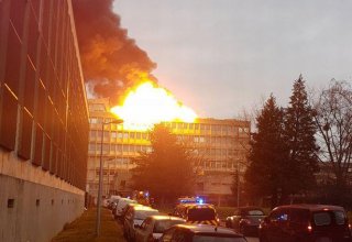 Lyon university explosion sends huge fireball spewing from building