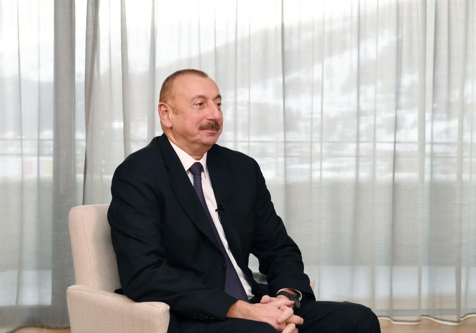 Президент Ильхам Алиев дал интервью китайскому телеканалу CGTN (ФОТО) (версия 2)
