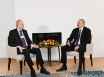 Президент Ильхам Алиев встретился в Давосе с генеральным исполнительным директором группы BP (ФОТО)