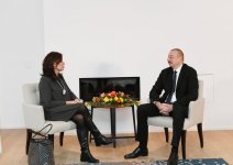 Президент Ильхам Алиев встретился в Давосе с вице-президентом компании CISCO (ФОТО)
