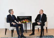 Президент Ильхам Алиев встретился в Давосе с генеральным исполнительным директором компании SAP SE (ФОТО)