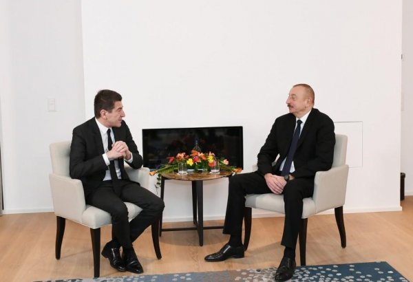 President Aliyev meets Lazard Freres CEO in Davos (PHOTO)