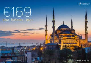 AZAL-dan yeni aksiya: Bakı-İstanbul-Bakı cəmi 169 avroya