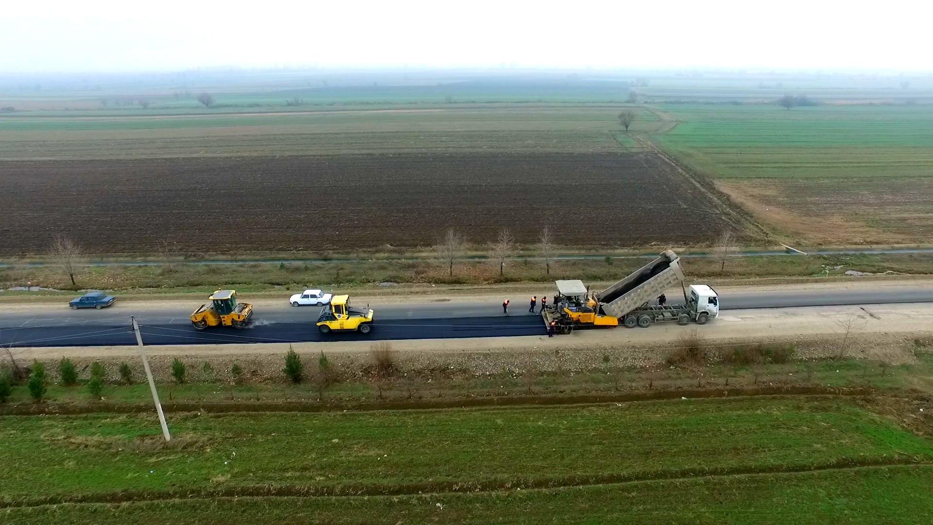 Tərtər-Hindarx avtomobil yolunun yenidən qurulması davam etdirilir (FOTO/VİDEO)