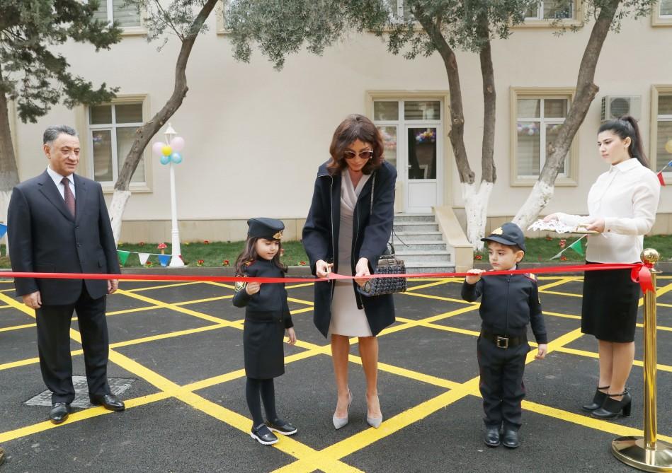 First VP Mehriban Aliyeva attends opening of kindergarten in Baku (PHOTO)