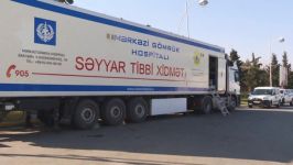 “Qırmızı Körpü” gömrük postunda mobil səyyar hospital xidmətə başlayıb (FOTO)