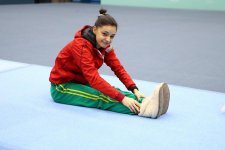 Подготовка азербайджанских гимнастов к кубку мира активно продолжается (ФОТО)
