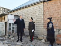 Президент Ильхам Алиев побывал в Шамахе, где произошло землетрясение (ФОТО)