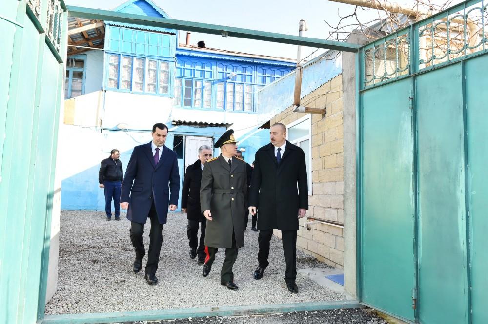 Президент Ильхам Алиев побывал в Шамахе, где произошло землетрясение (ФОТО) (версия 2) - Gallery Image