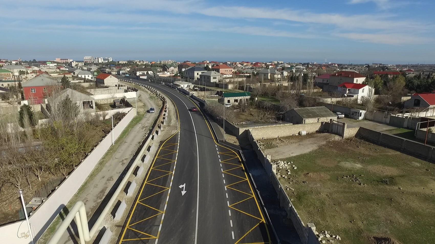 Завершилось строительство одной из бакинских дорог (ФОТО/ВИДЕО) - Gallery Image