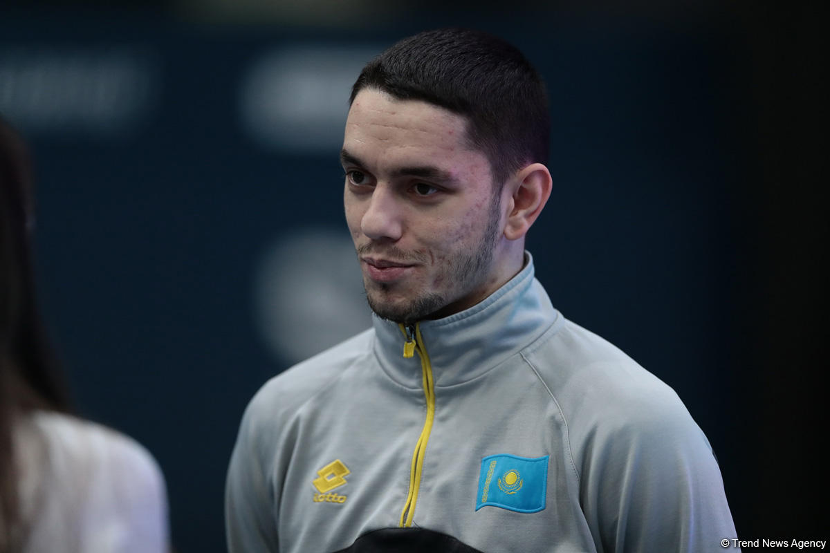 Казахстанский спортсмен поблагодарил Федерацию гимнастики Азербайджана за предоставленные условия