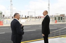Prezident İlham Əliyev yenidən qurulan "Beyləqan-1" yarımstansiyasının açılışında iştirak edib (FOTO)