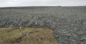 Şamaxıda palçıq vulkanı püskürən ərazidə son vəziyyət (FOTO)