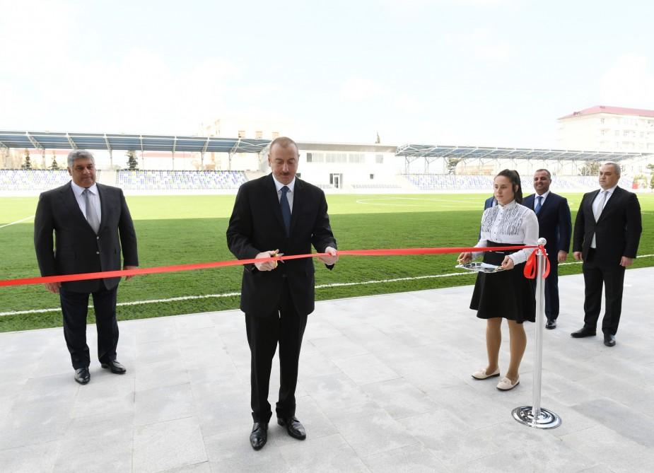Prezident İlham Əliyev Beyləqan Olimpiya İdman Kompleksinin açılışında iştirak edib (FOTO) (YENİLƏNİB)