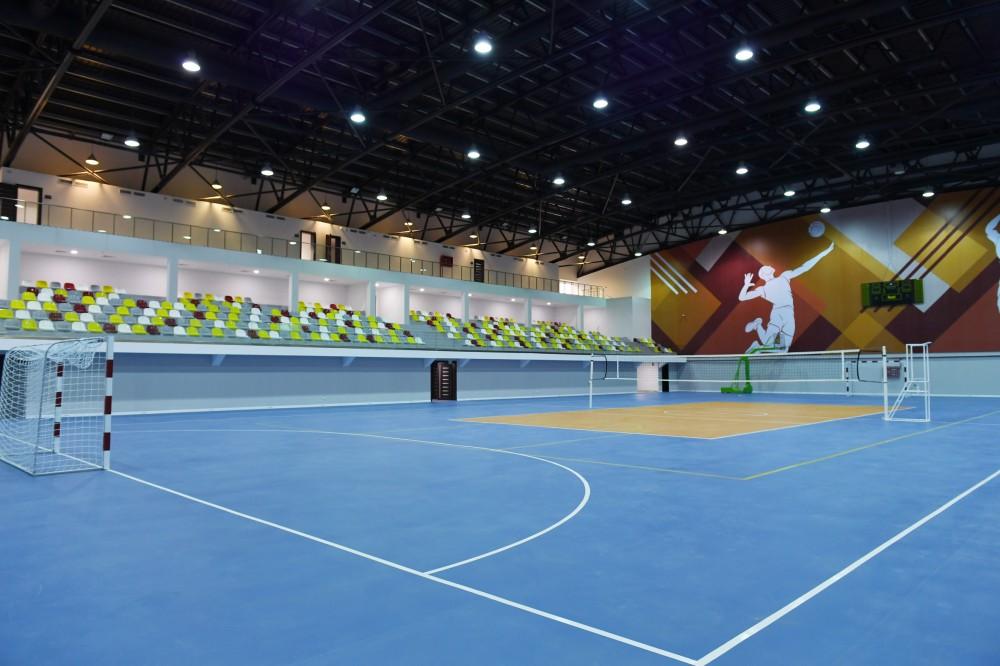Президент Ильхам Алиев принял участие в открытии Олимпийского спорткомплекса в Бейлагане (ФОТО) - Gallery Image