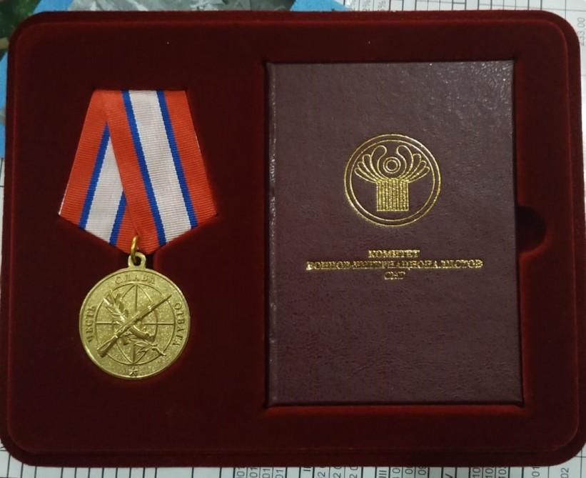 Azərbaycanlı polkovnik MDB Dövlət Başçıları Şurasının “Döyüş əməliyyatı veteranı” medalı ilə təltif olunub (FOTO)