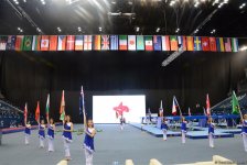 Milli Gimnastika Arenasında batut gimnastikası və tamblinq üzrə Dünya Kubokunun açılış mərasimi keçirilib (FОТО)