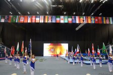 Milli Gimnastika Arenasında batut gimnastikası və tamblinq üzrə Dünya Kubokunun açılış mərasimi keçirilib (FОТО)