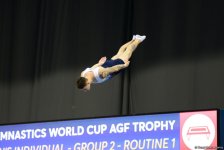 В Баку проходит первый день соревнований Кубка мира по прыжкам на батуте и тамблингу (ФОТО) - Gallery Thumbnail