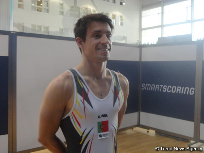 Portuqaliyalı gimnast: Bakıda Dünya Kuboku yarışları çox yüksək səviyyədə təşkil olunub
