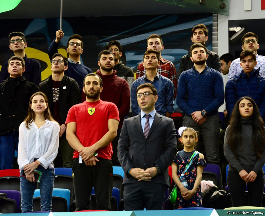 В Национальной арене гимнастики состоялась церемония открытия Кубка мира по прыжкам на батуте и тамблингу (ФОТО)
