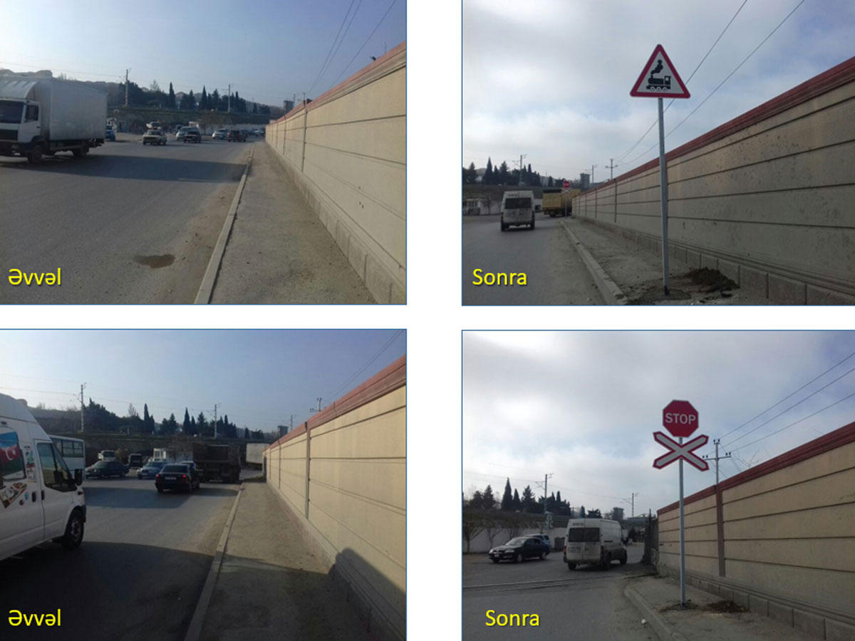 В более 30 пунктах Баку установлены недостающие дорожные знаки (ФОТО)