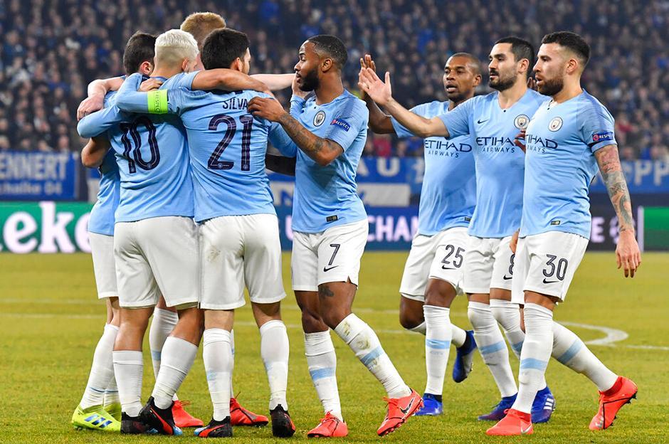 Man City reach Champions League quarter-final as they destroy Schalke in seven-goal blitz