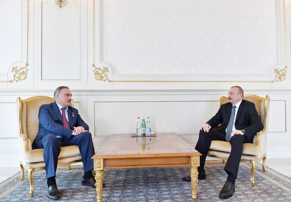 Президент Ильхам Алиев принял  Руслана Аушева