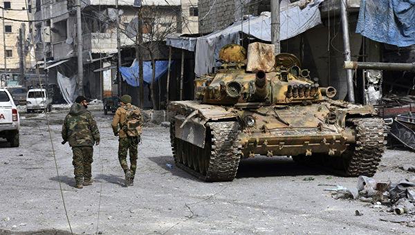 Сирийские войска нанесли удары по позициям боевиков в окрестностях Алеппо