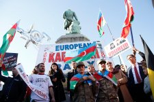 Crowded European Karabakh rally staged in Brussels (PHOTO)