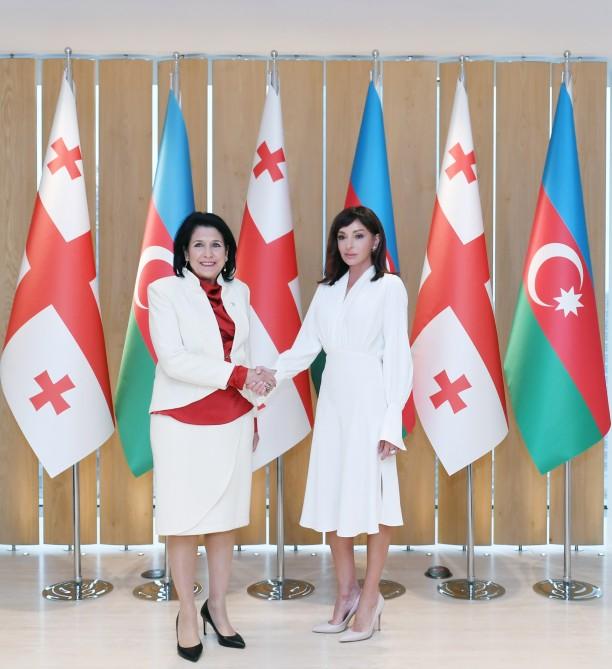 Azərbaycanın Birinci vitse-prezidenti Mehriban Əliyeva Gürcüstan Prezidenti Salome Zurabişvili ilə görüşüb (FOTO)
