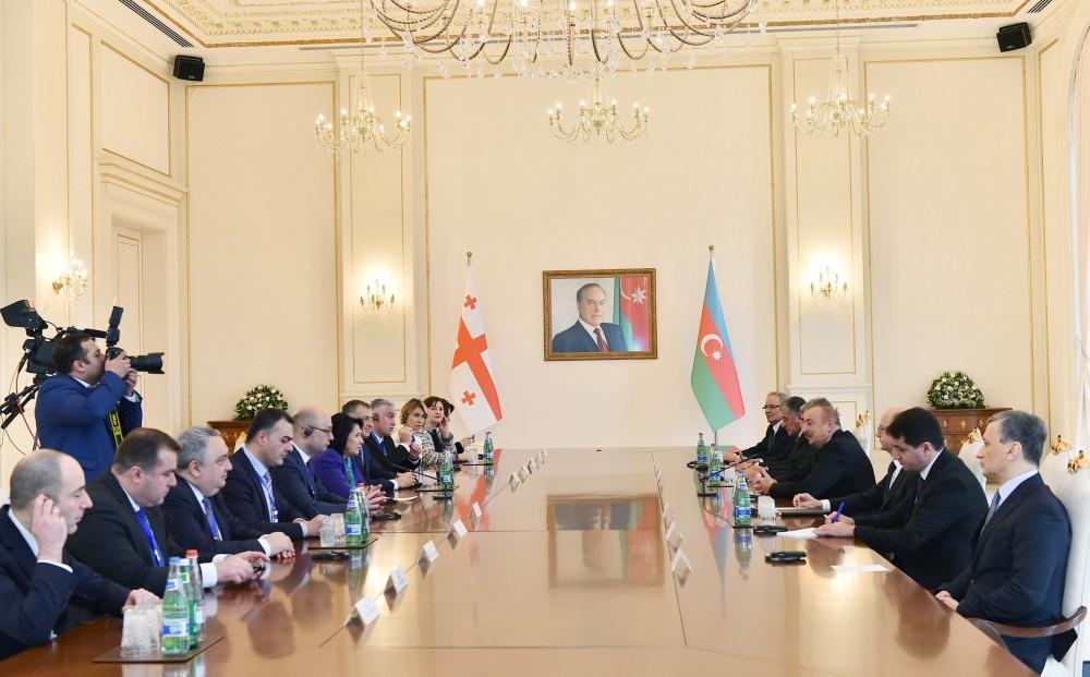 Azerbaijani, Georgian presidents hold expanded meeting