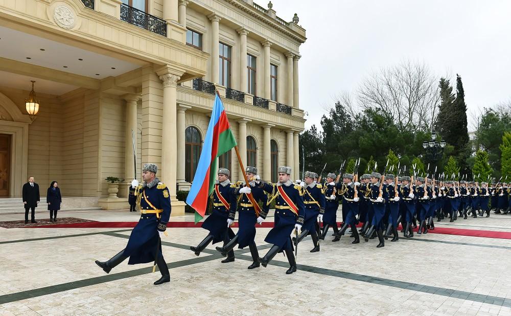 Official welcome ceremony held in Baku for Georgian President Salome Zurabishvili (PHOTO)