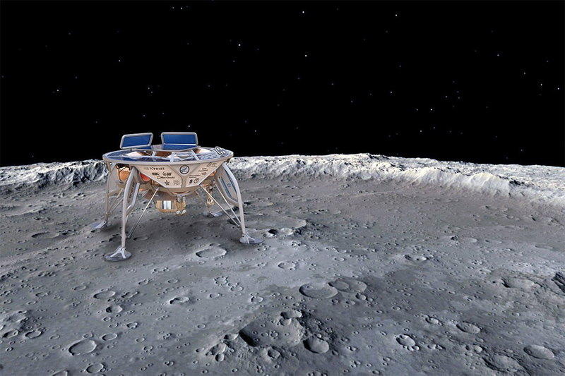 Израильский аппарат "Берешит" доставит на Луну электронную библиотеку в 200 Гб