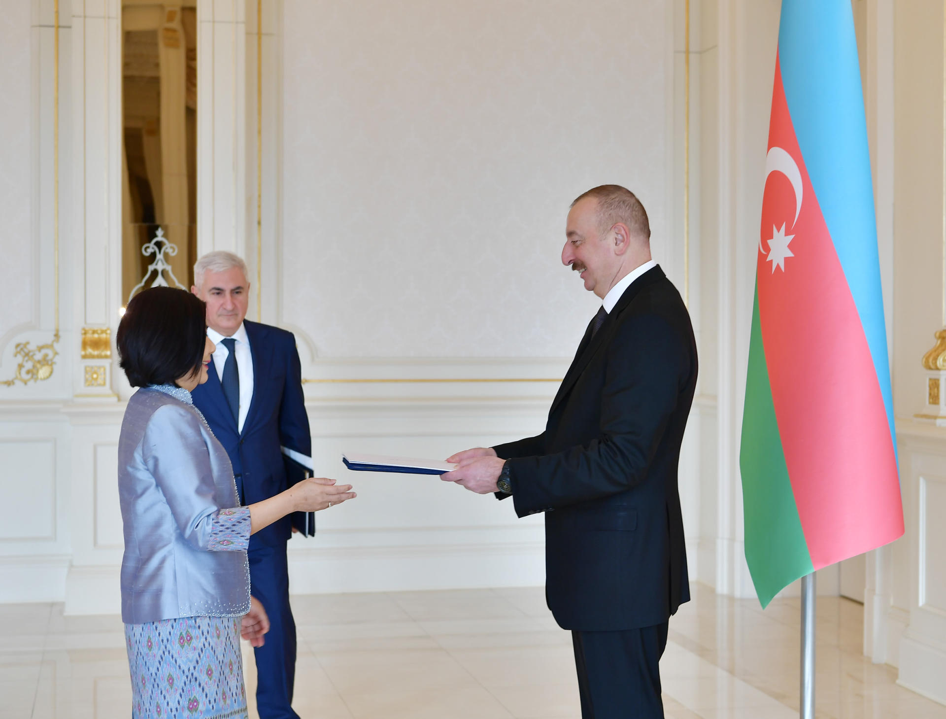 Azerbaijani president receives credentials of incoming ambassadors of Venezuela, Rwanda, Thailand (PHOTO)