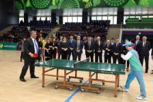 Азербайджанские министры сыграли в теннис со специальными олимпийцами (ФОТО)