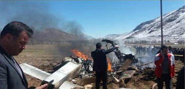Five die in helicopter crash in Iran