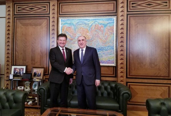 Эльмар Мамедъяров встретился с действующим председателем ОБСЕ (ФОТО)
