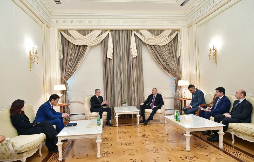 Президент Ильхам Алиев принял делегацию Италии (ФОТО)