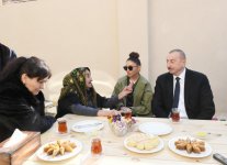 Azerbaijani president, first lady arrive in Shamakhi district for visit (PHOTO)