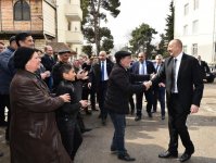Azerbaijani president, first lady arrive in Shamakhi district for visit (PHOTO)